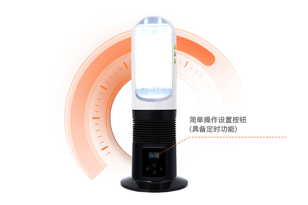 Applying phototherapy light to shoulder