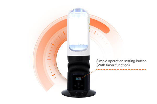 Applying phototherapy light to shoulder