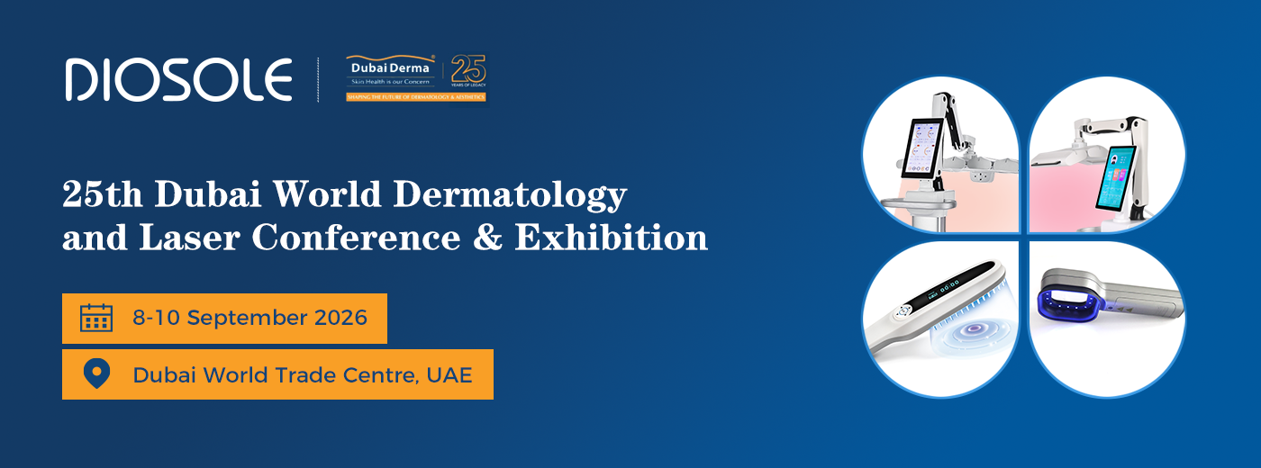 Diosole Official Invitation: Explore Our Full Clinical Light Therapy Lineup at Dubai Derma 2026